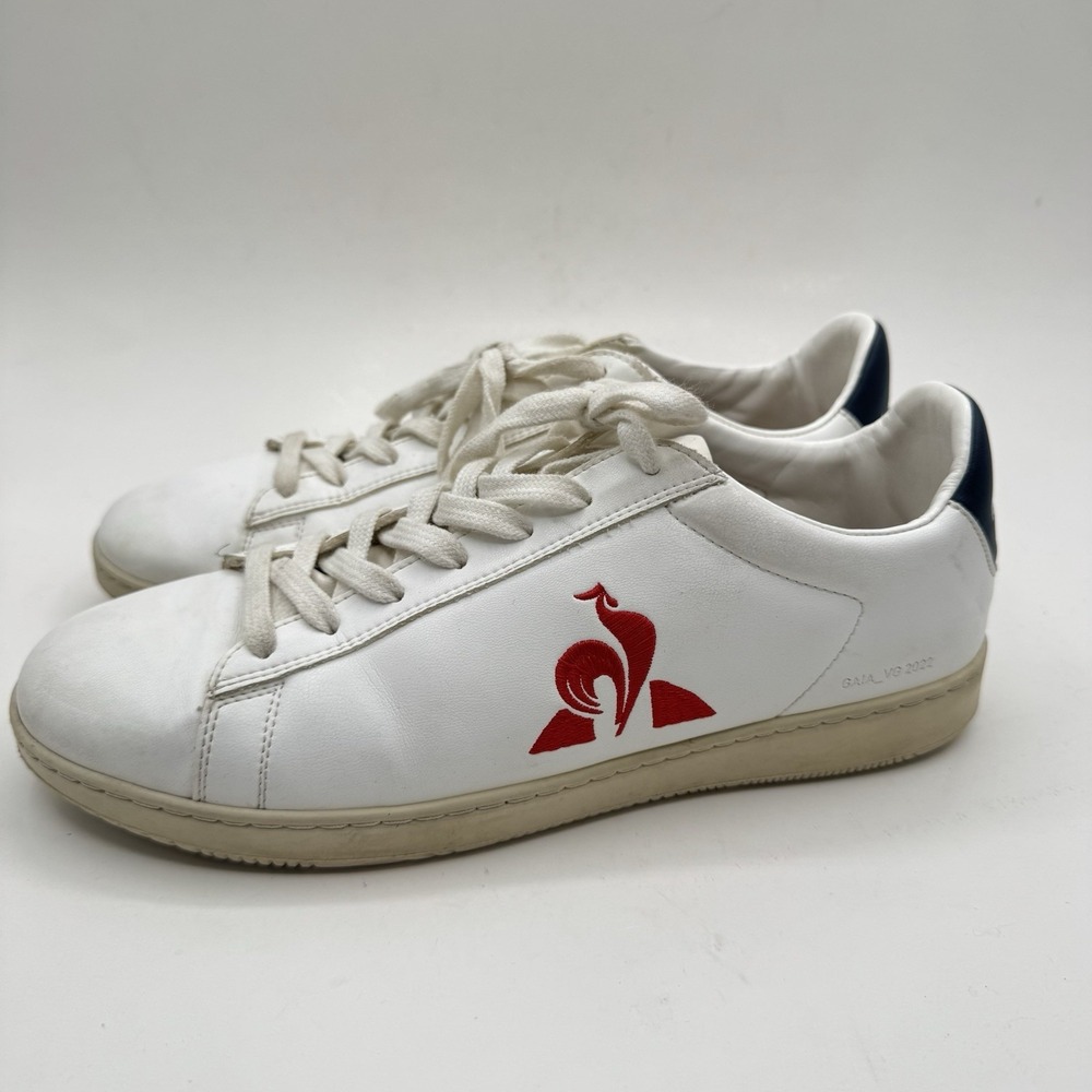 Le Coq Sportif "GAIA" Ventile 2021 White Leather Sneakers Women's Size 11 EU 41